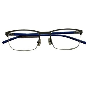 Morel LT Eyeglasses Blue Gray Titanium Registered Design Frames Only